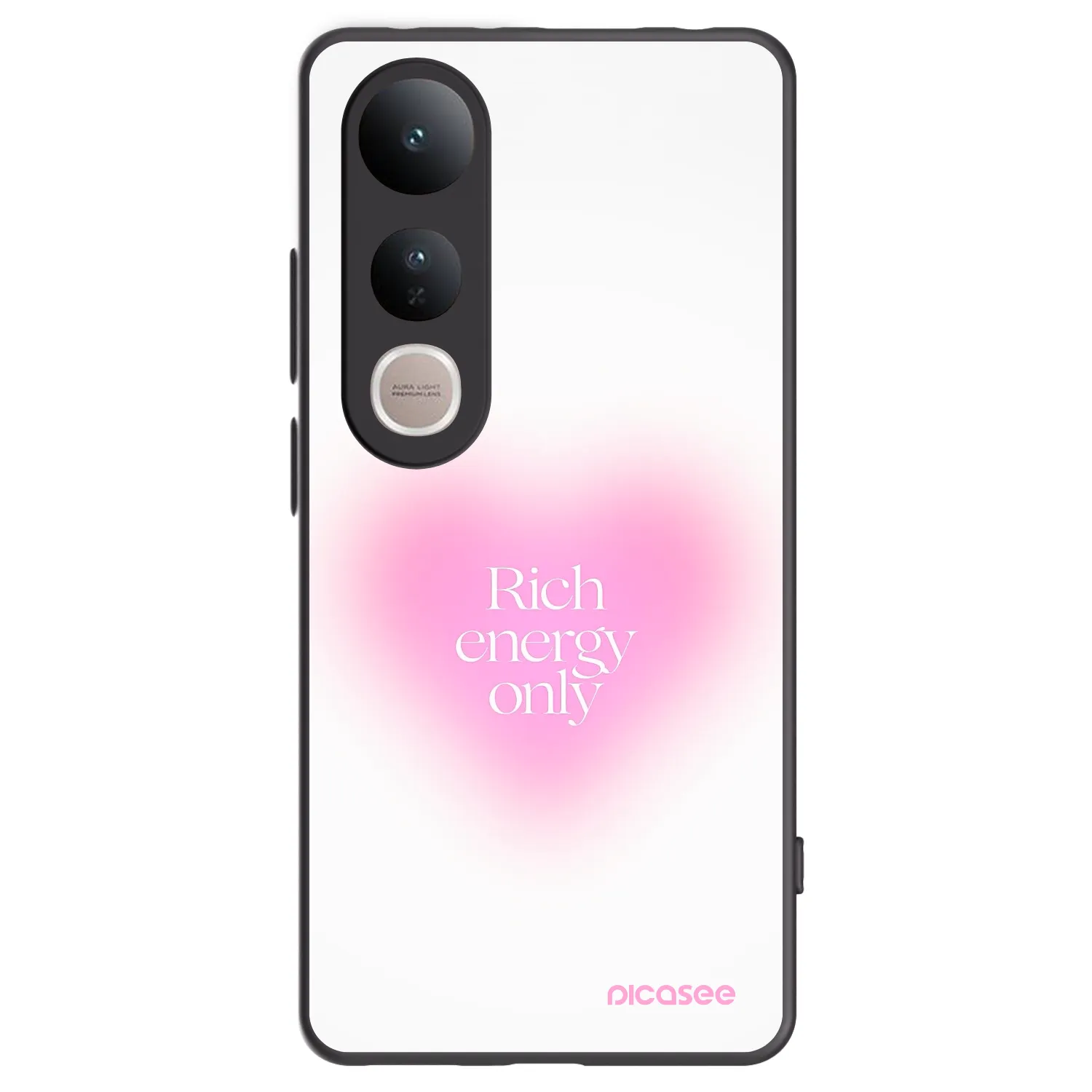 Picasee silikónový čierny obal pre Vivo V50 Lite 5G - Rich Energy