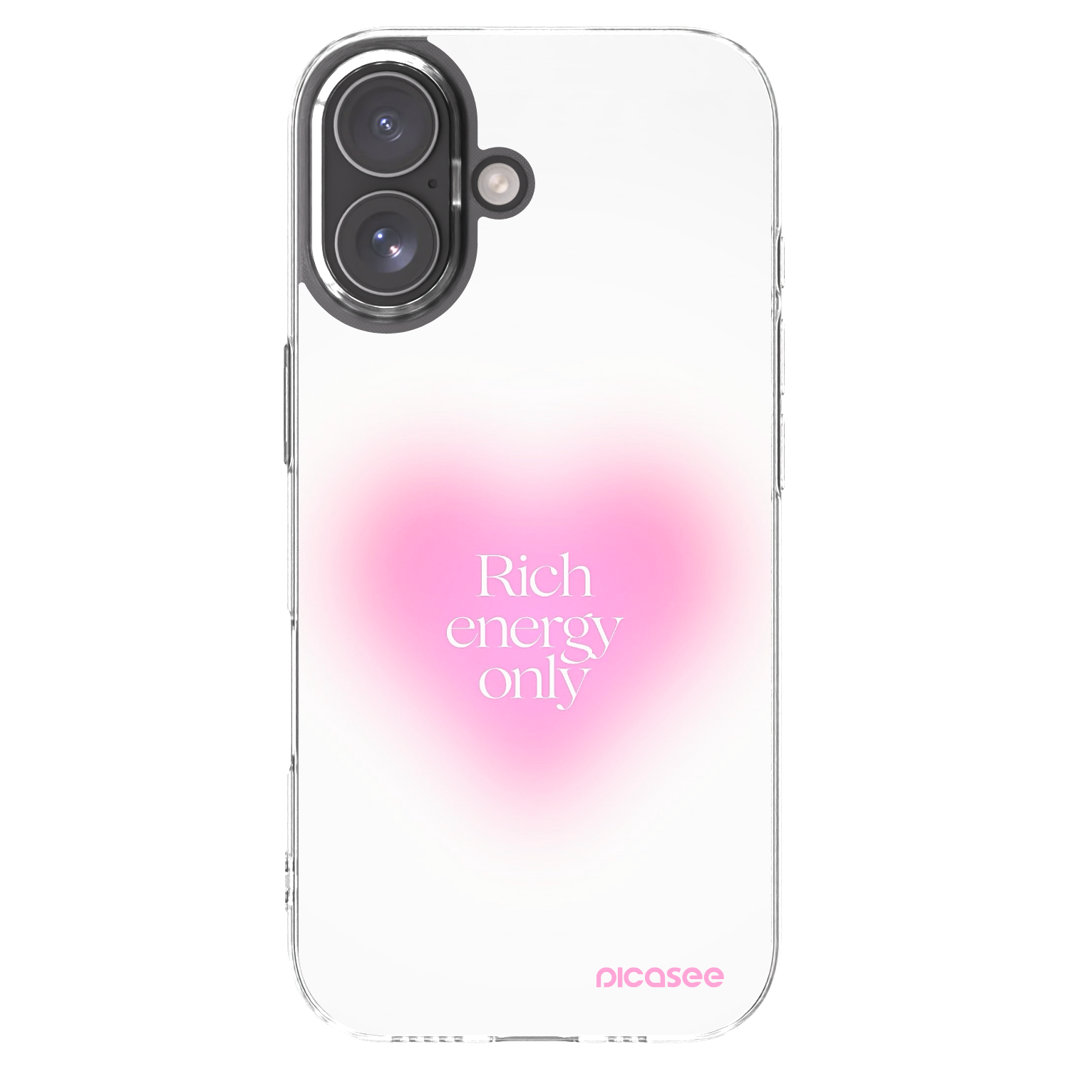 Silikónový prehľadný obal pre Apple iPhone 17 - Rich Energy