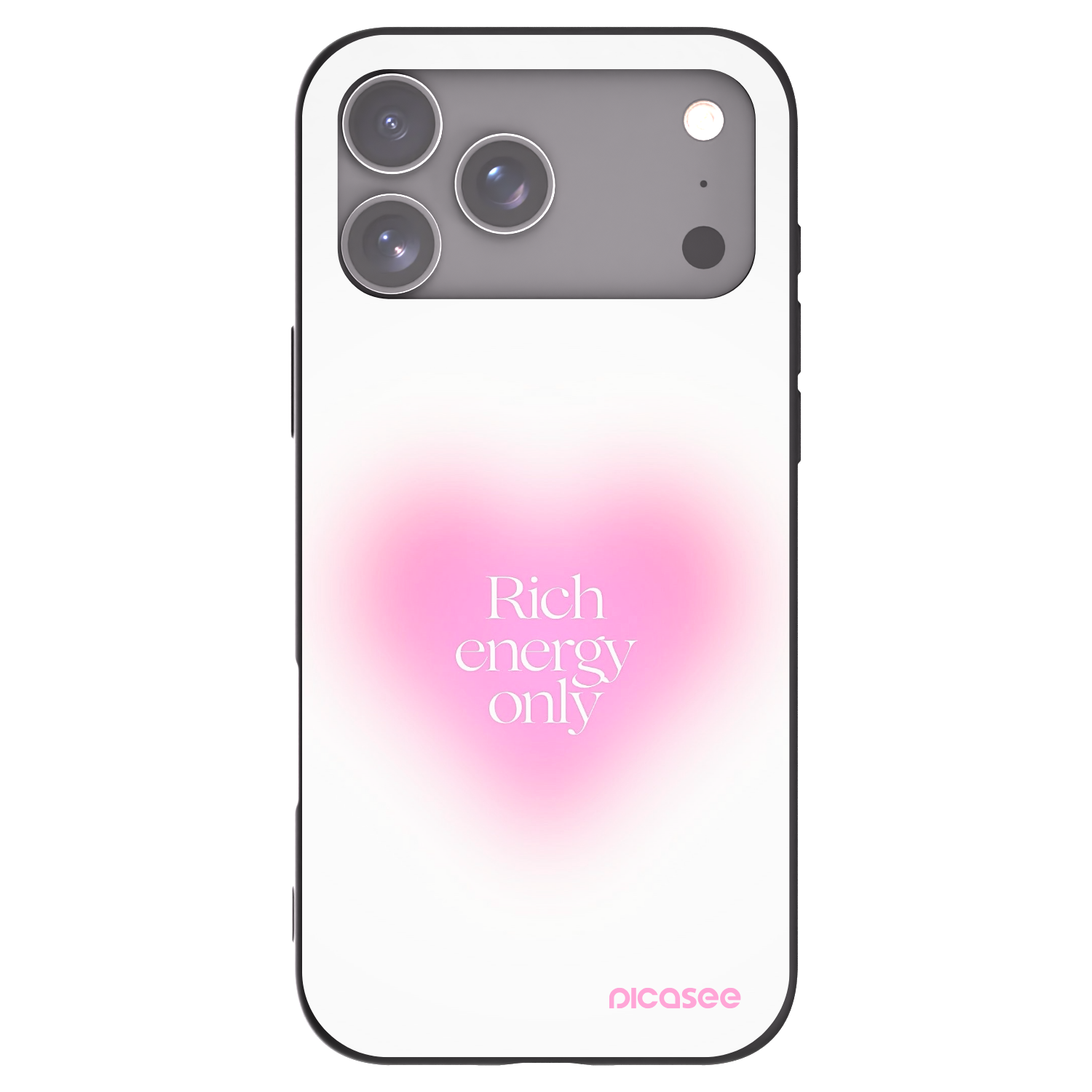 Silikónový čierny obal pre Apple iPhone 17 Pro Max - Rich Energy
