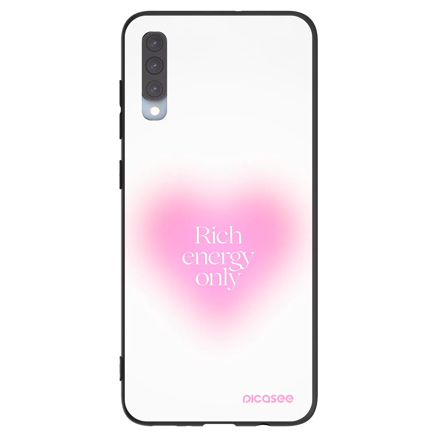 Picasee silikónový čierny obal pre Samsung Galaxy A70 A705F - Rich Energy