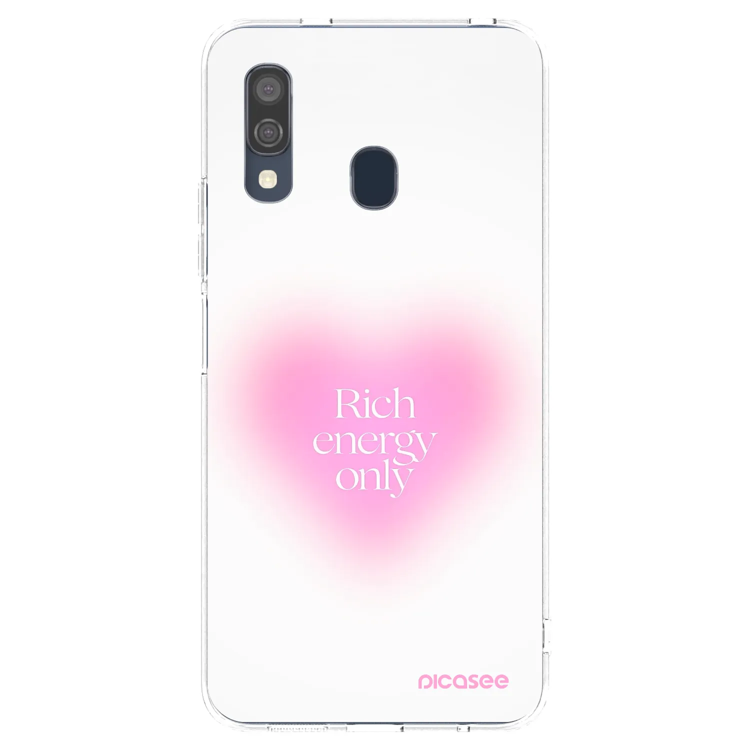 Picasee silikónový prehľadný obal pre Samsung Galaxy A40 A405F - Rich Energy
