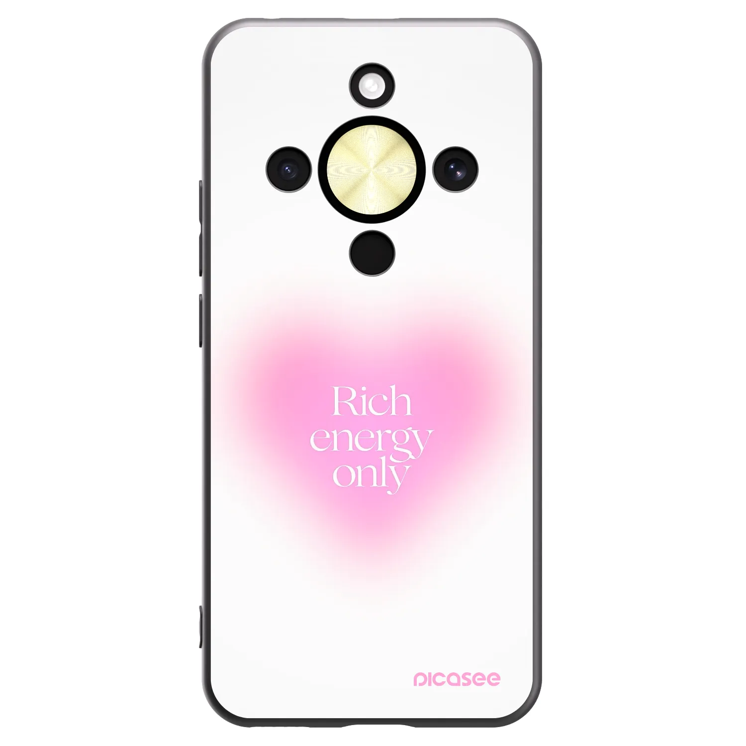 Picasee silikónový čierny obal pre Honor Magic8 Lite 5G - Rich Energy