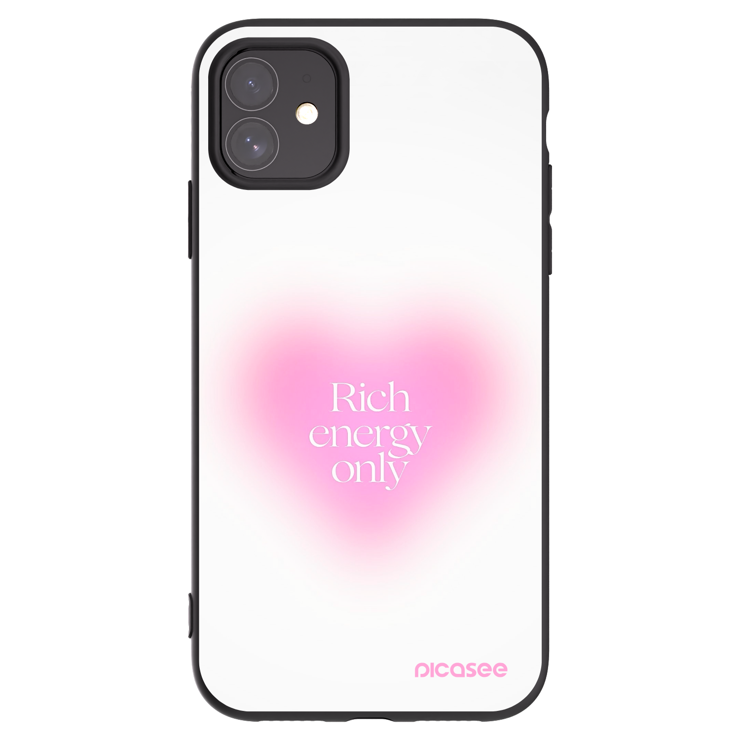 Silikónový čierny obal pre Apple iPhone 11 - Rich Energy