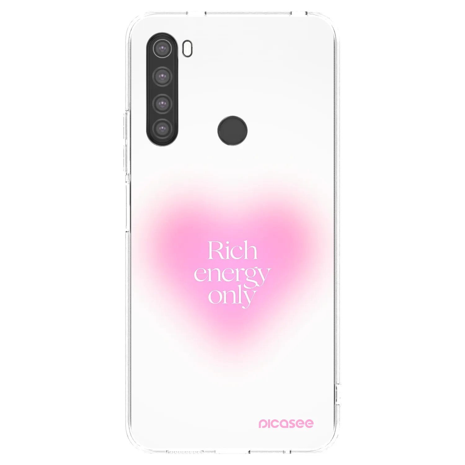 Picasee silikónový prehľadný obal pre Xiaomi Redmi Note 8 - Rich Energy
