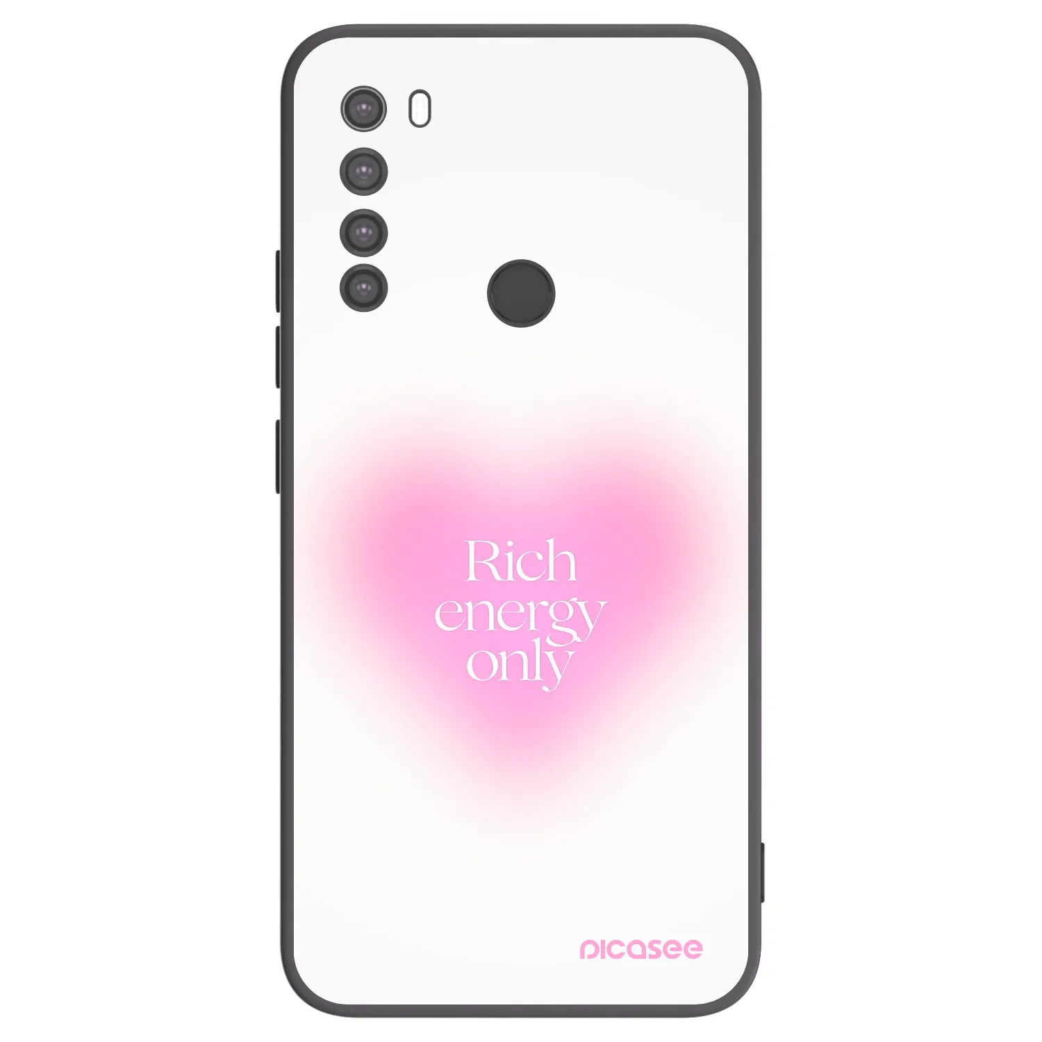 Picasee silikónový čierny obal pre Xiaomi Redmi Note 8 - Rich Energy