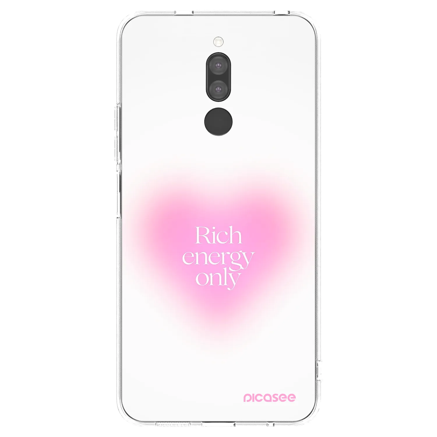 Silikónový prehľadný obal pre Xiaomi Redmi 8 - Rich Energy