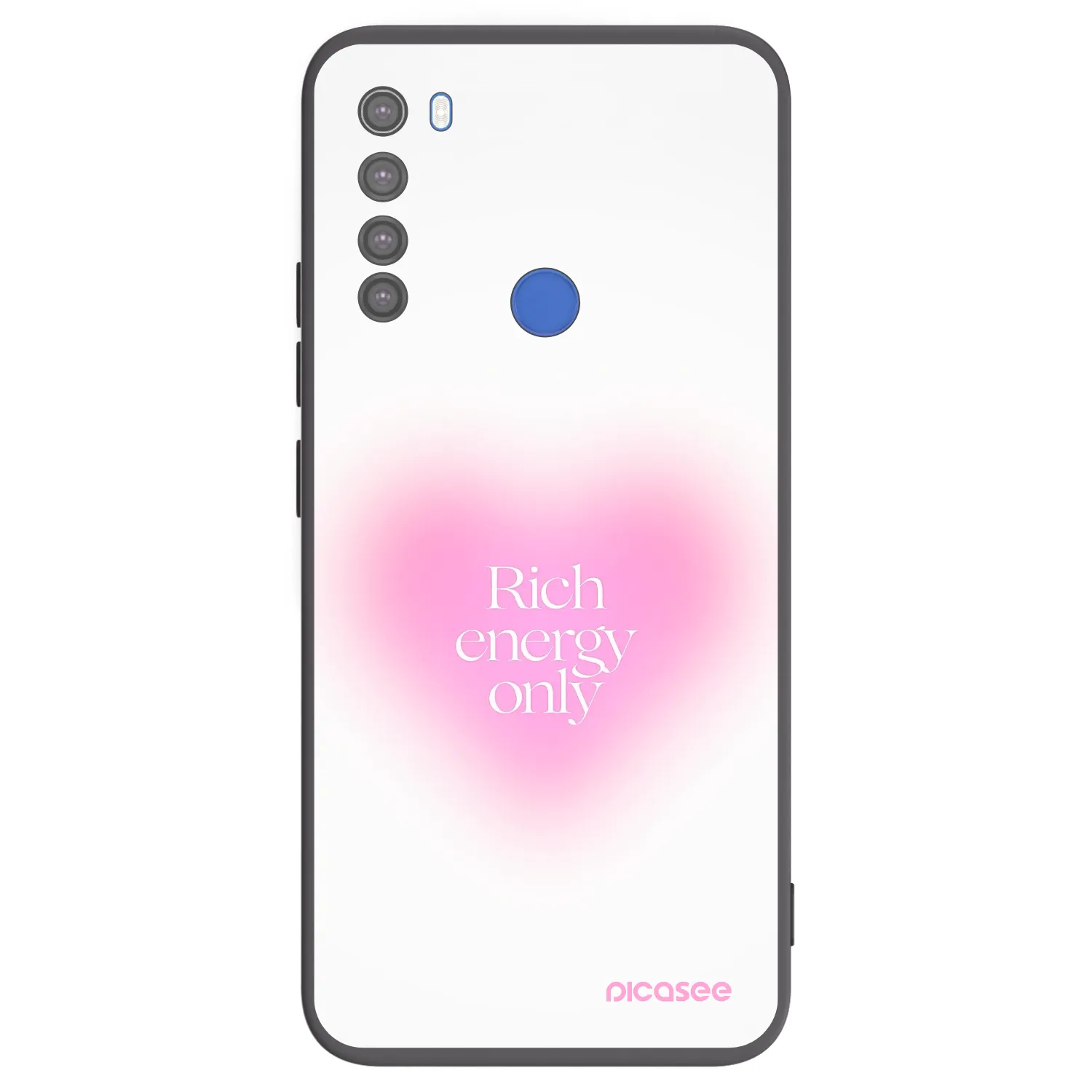Picasee silikónový čierny obal pre Xiaomi Redmi Note 8T - Rich Energy