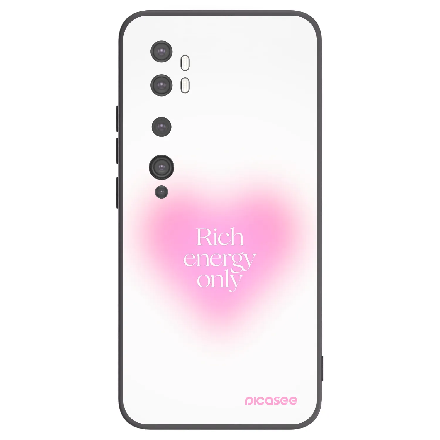 Picasee silikónový čierny obal pre Xiaomi Mi Note 10 (Pro) - Rich Energy