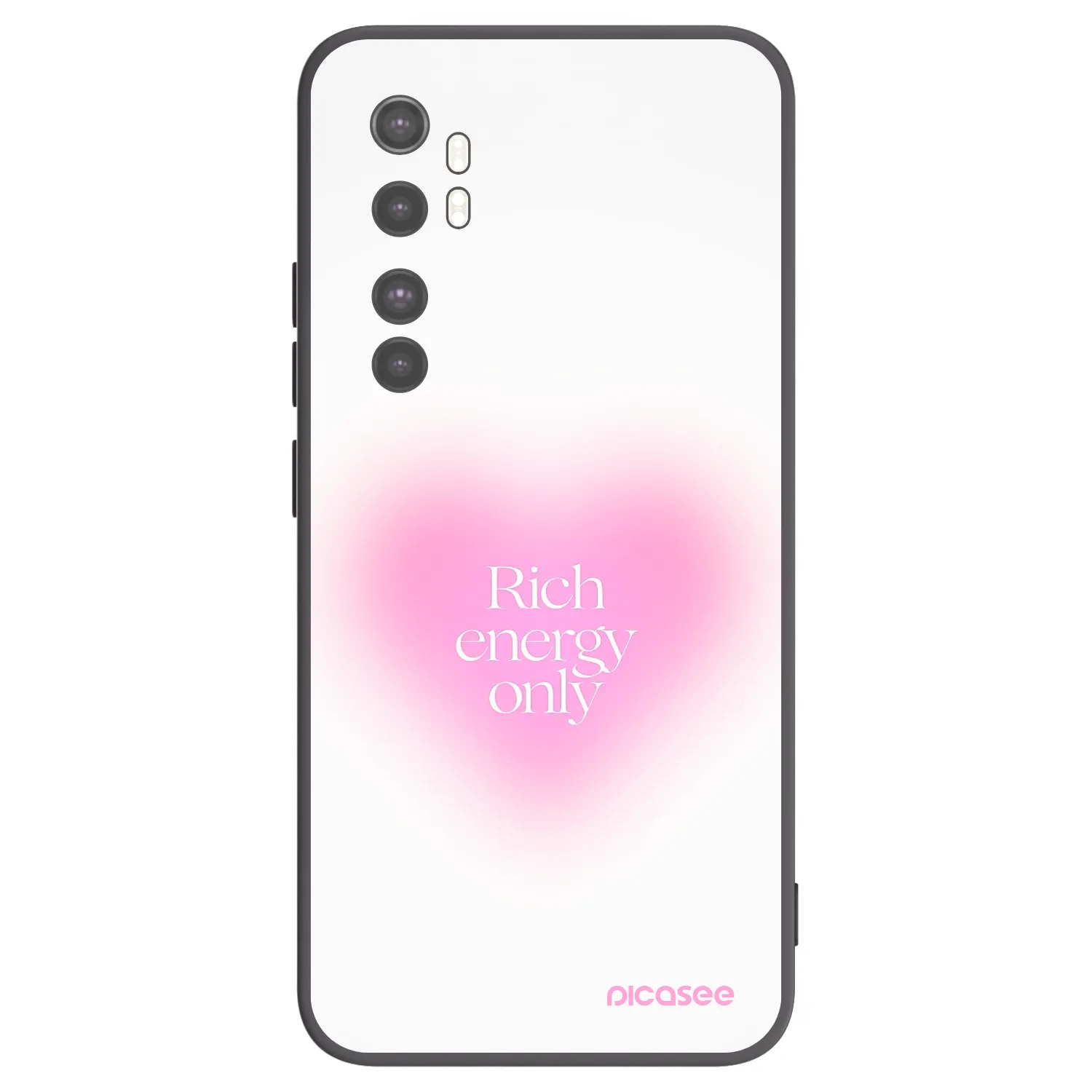 Picasee silikónový čierny obal pre Xiaomi Mi Note 10 Lite - Rich Energy