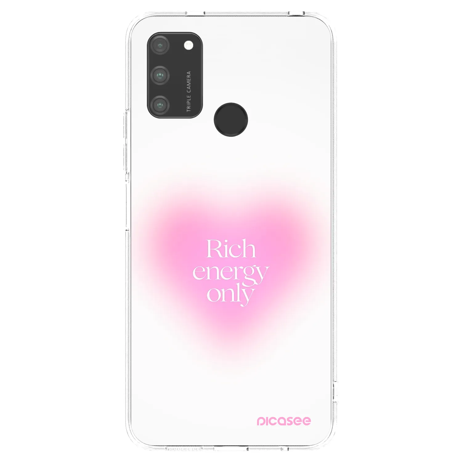Picasee silikónový prehľadný obal pre Honor 9A - Rich Energy