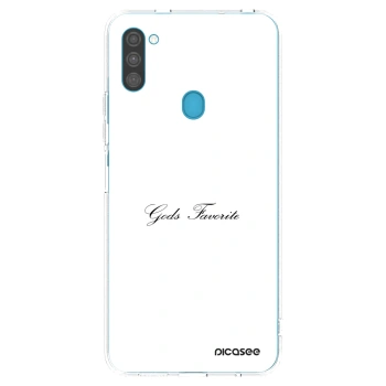 Picasee silikónový prehľadný obal pre Samsung Galaxy M11 - Gods Favorite