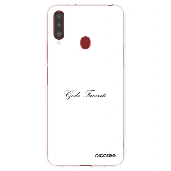 Picasee silikónový prehľadný obal pre Samsung Galaxy A20s - Gods Favorite