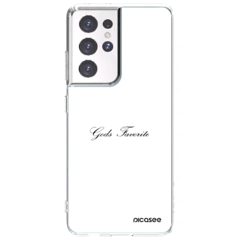 Picasee silikónový prehľadný obal pre Samsung Galaxy S21 Ultra 5G G998B - Gods Favorite