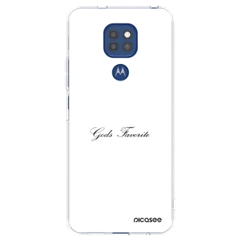 Picasee silikónový prehľadný obal pre Motorola Moto G9 Play - Gods Favorite