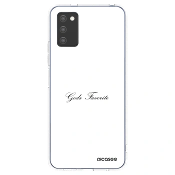 Picasee silikónový prehľadný obal pre Samsung Galaxy A02s A025G - Gods Favorite