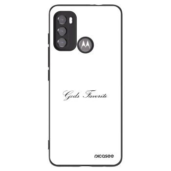 Picasee silikónový čierny obal pre Motorola Moto G60 - Gods Favorite