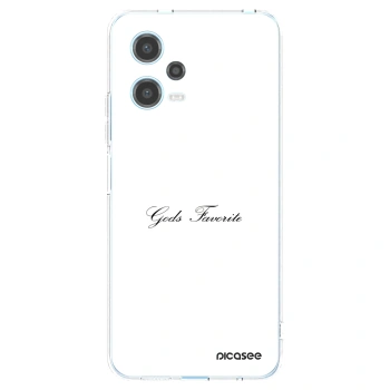 Picasee silikónový prehľadný obal pre Xiaomi Redmi Note 12 5G - Gods Favorite