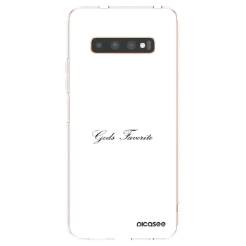 Picasee silikónový prehľadný obal pre Samsung Galaxy S10 Plus G975 - Gods Favorite