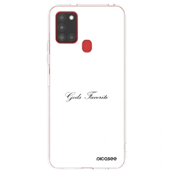 Picasee silikónový prehľadný obal pre Samsung Galaxy A21s - Gods Favorite