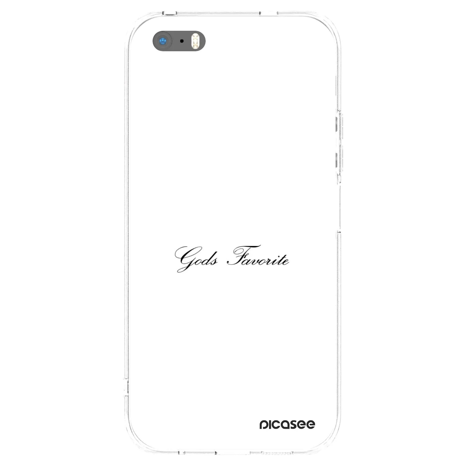 Picasee silikónový prehľadný obal pre Apple iPhone 5/5S/SE - Gods Favorite