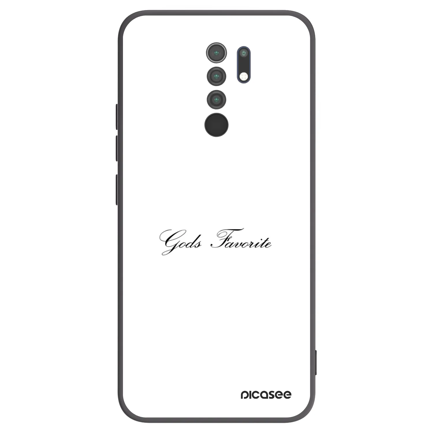 Picasee silikónový čierny obal pre Xiaomi Redmi 9 - Gods Favorite