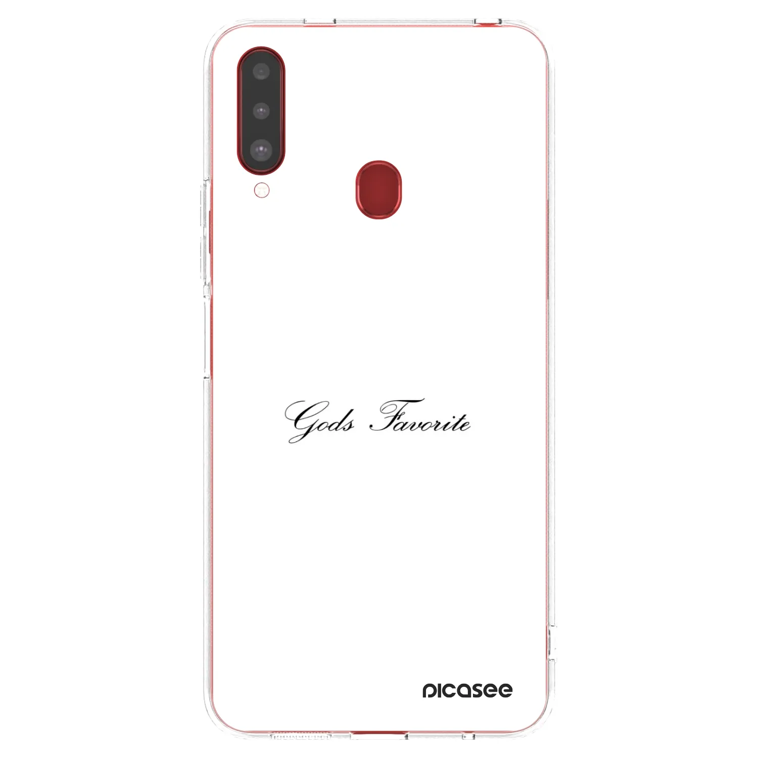 Picasee silikónový prehľadný obal pre Samsung Galaxy A20s - Gods Favorite