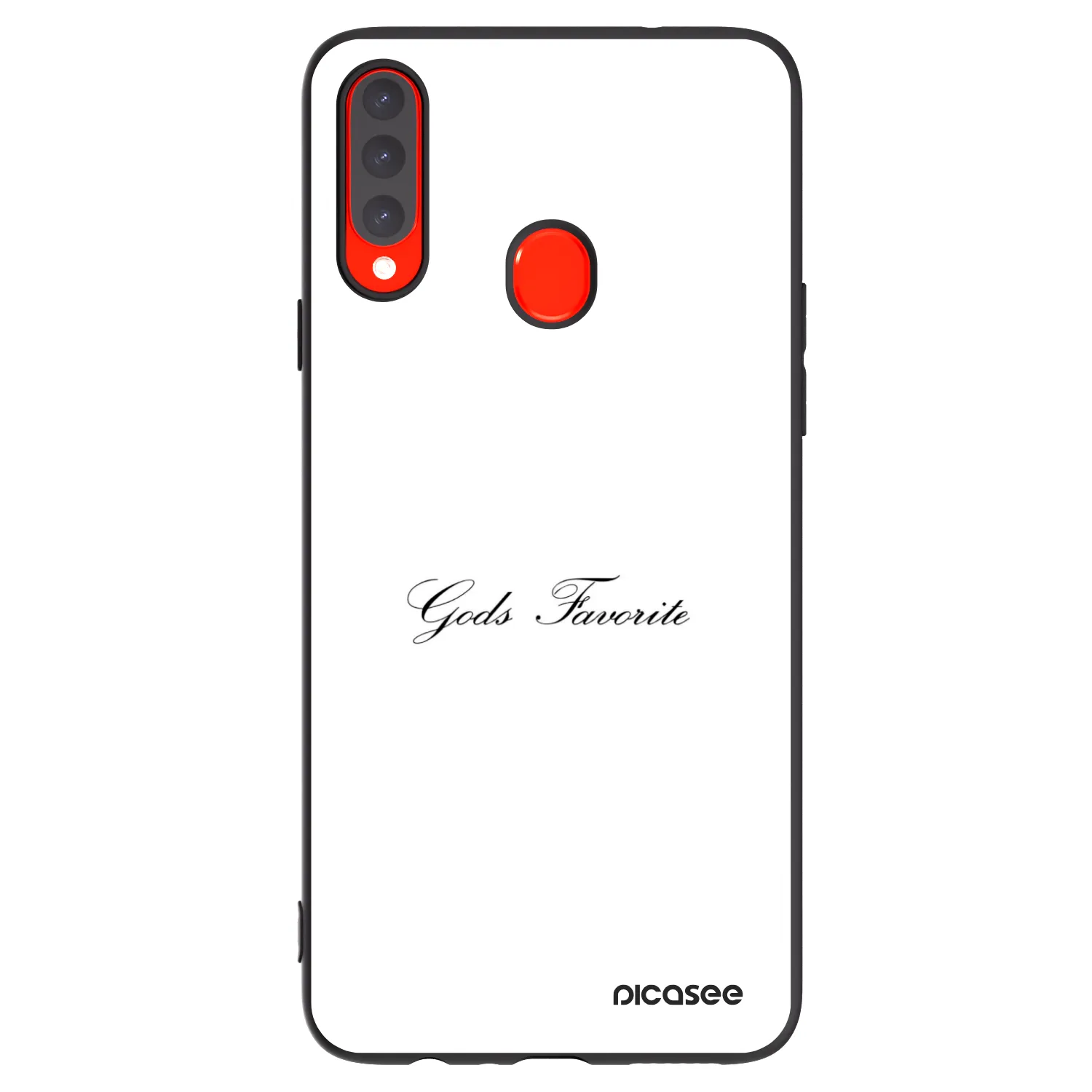 Picasee silikónový čierny obal pre Samsung Galaxy A20s - Gods Favorite