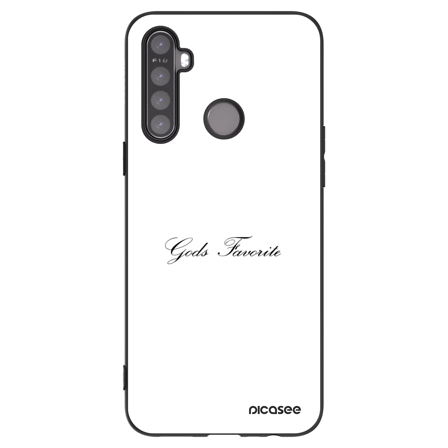 Picasee silikónový čierny obal pre Realme 6i - Gods Favorite