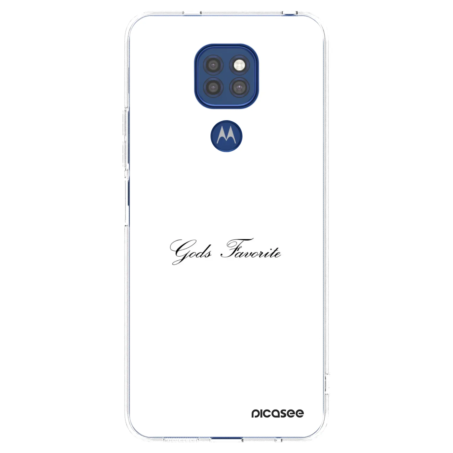 Silikónový prehľadný obal pre Motorola Moto G9 Play - Gods Favorite