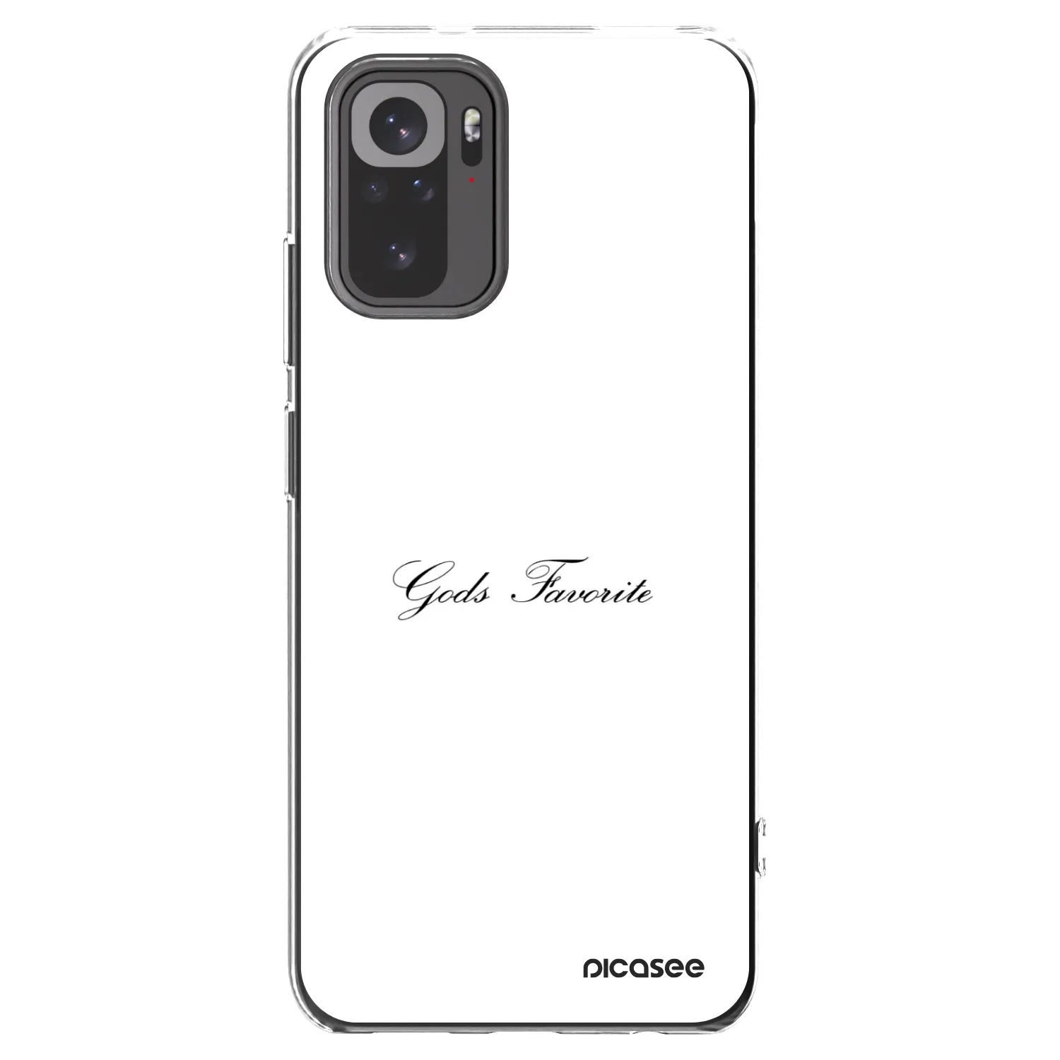 Picasee silikónový prehľadný obal pre Xiaomi Redmi Note 10 - Gods Favorite