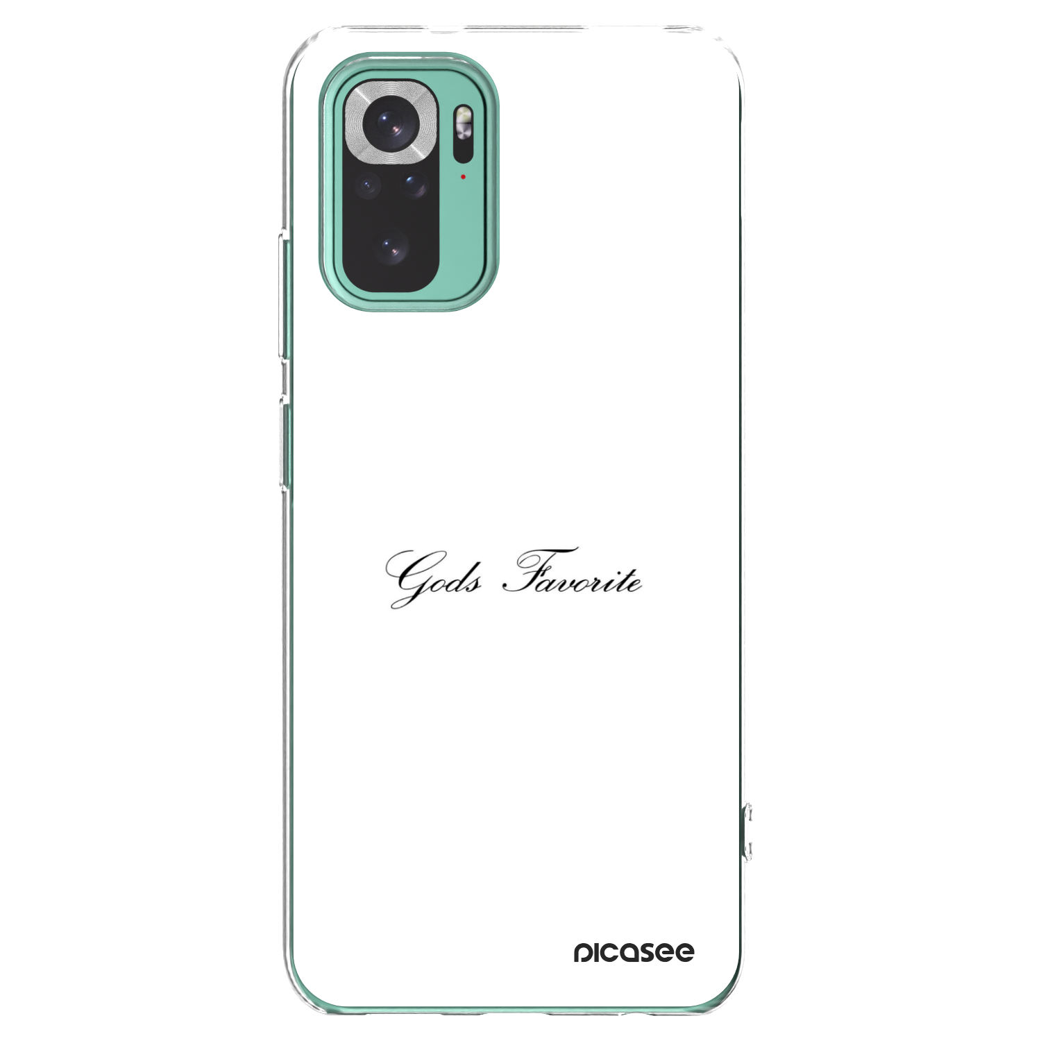 Picasee silikónový prehľadný obal pre Xiaomi Redmi Note 10 Pro - Gods Favorite