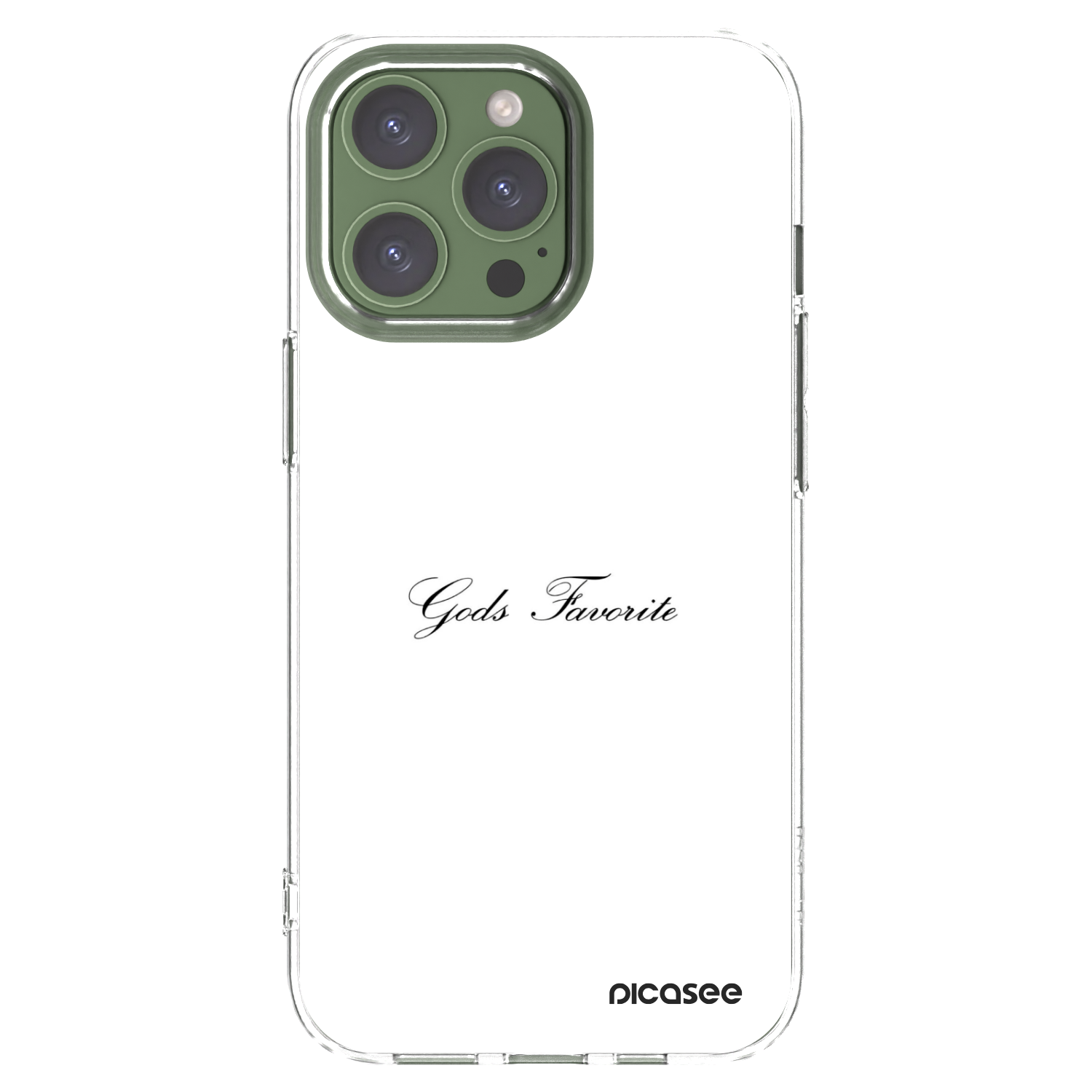 Picasee silikónový prehľadný obal pre Apple iPhone 13 Pro - Gods Favorite