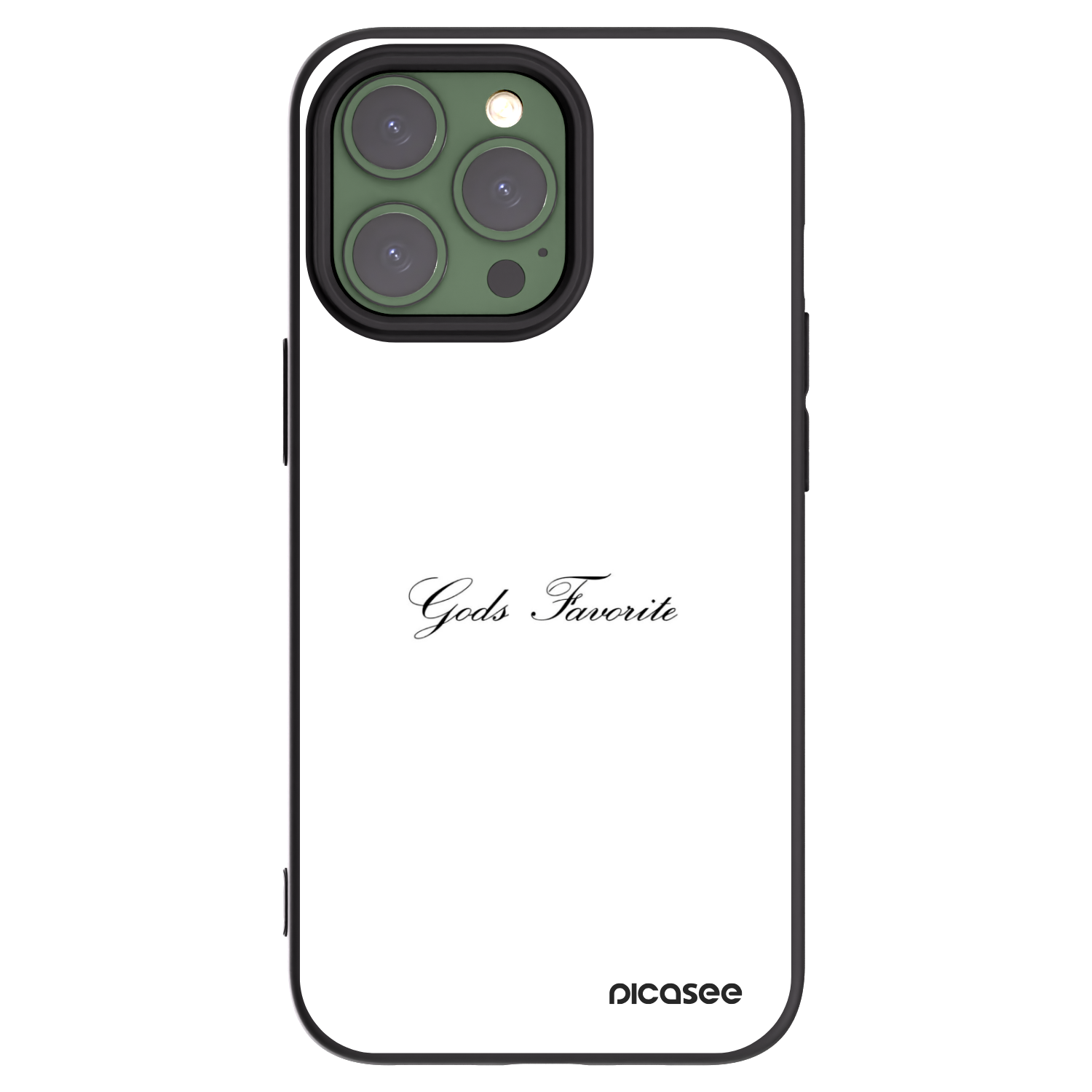 Picasee silikónový čierny obal pre Apple iPhone 13 Pro - Gods Favorite