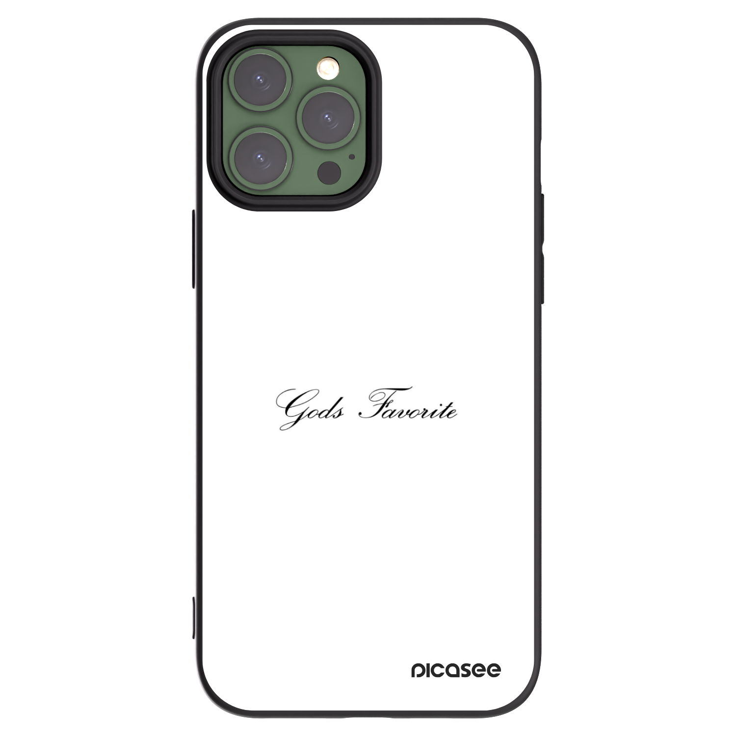 Silikónový čierny obal pre Apple iPhone 13 Pro Max - Gods Favorite