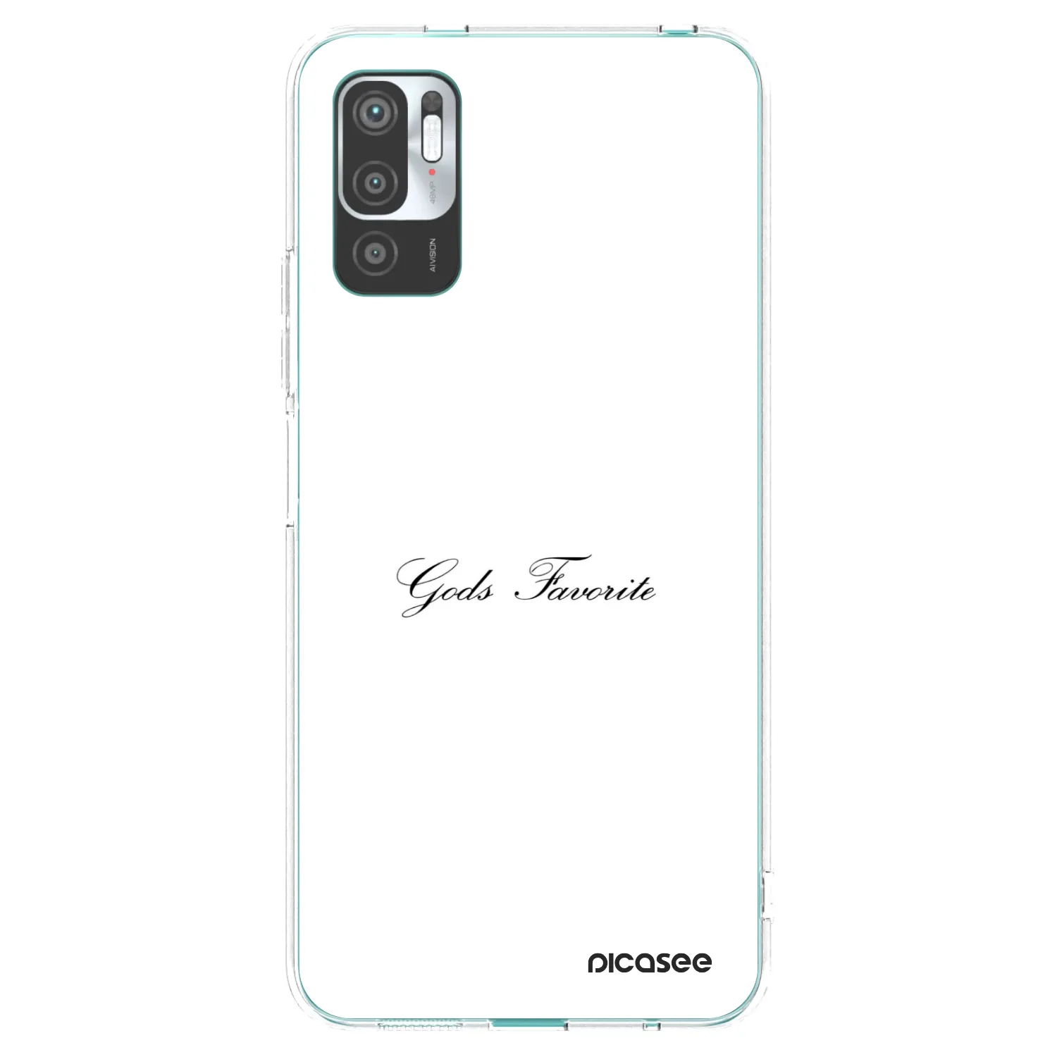 Picasee silikónový prehľadný obal pre Xiaomi Redmi Note 10 5G - Gods Favorite