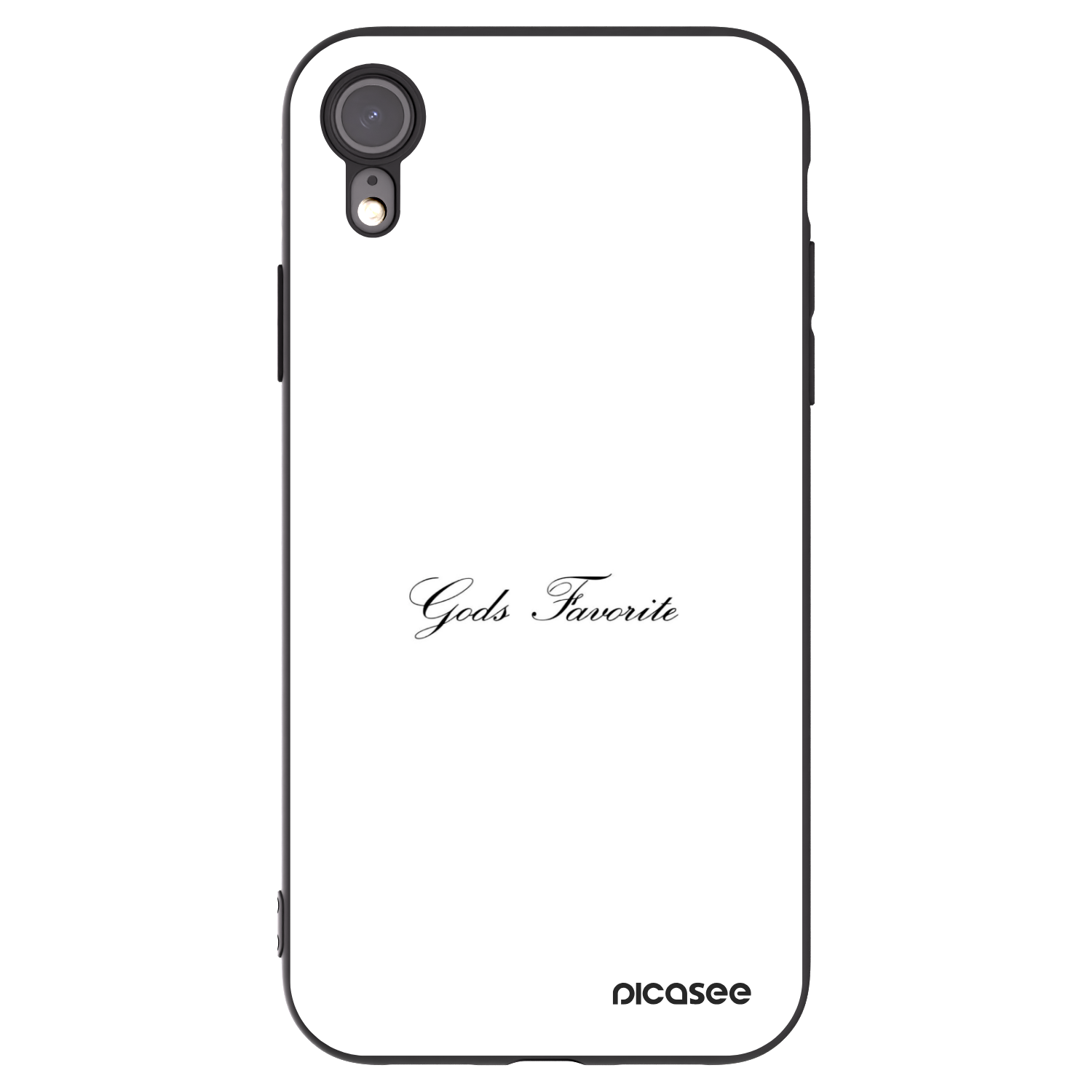 Picasee silikónový čierny obal pre Apple iPhone XR - Gods Favorite