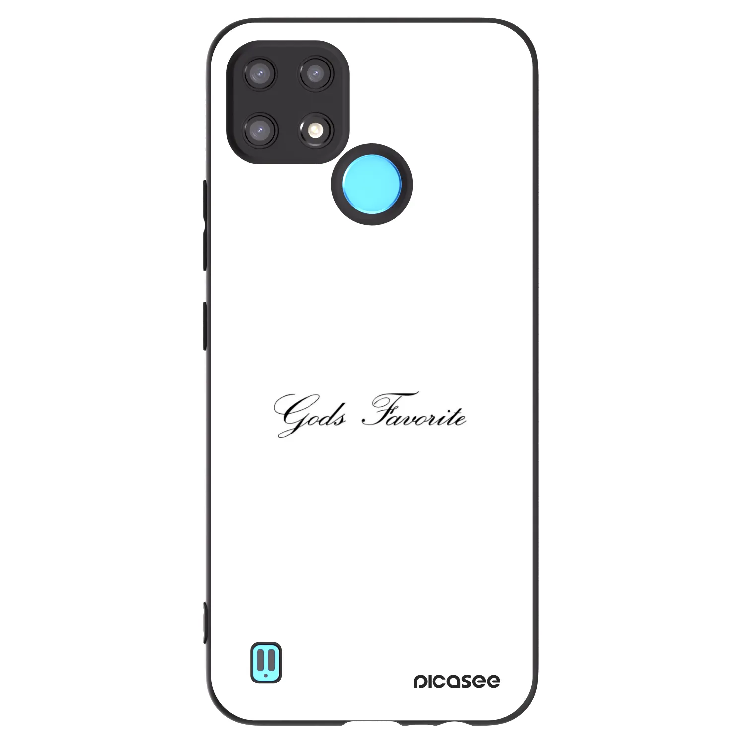Picasee silikónový čierny obal pre Realme C21 - Gods Favorite