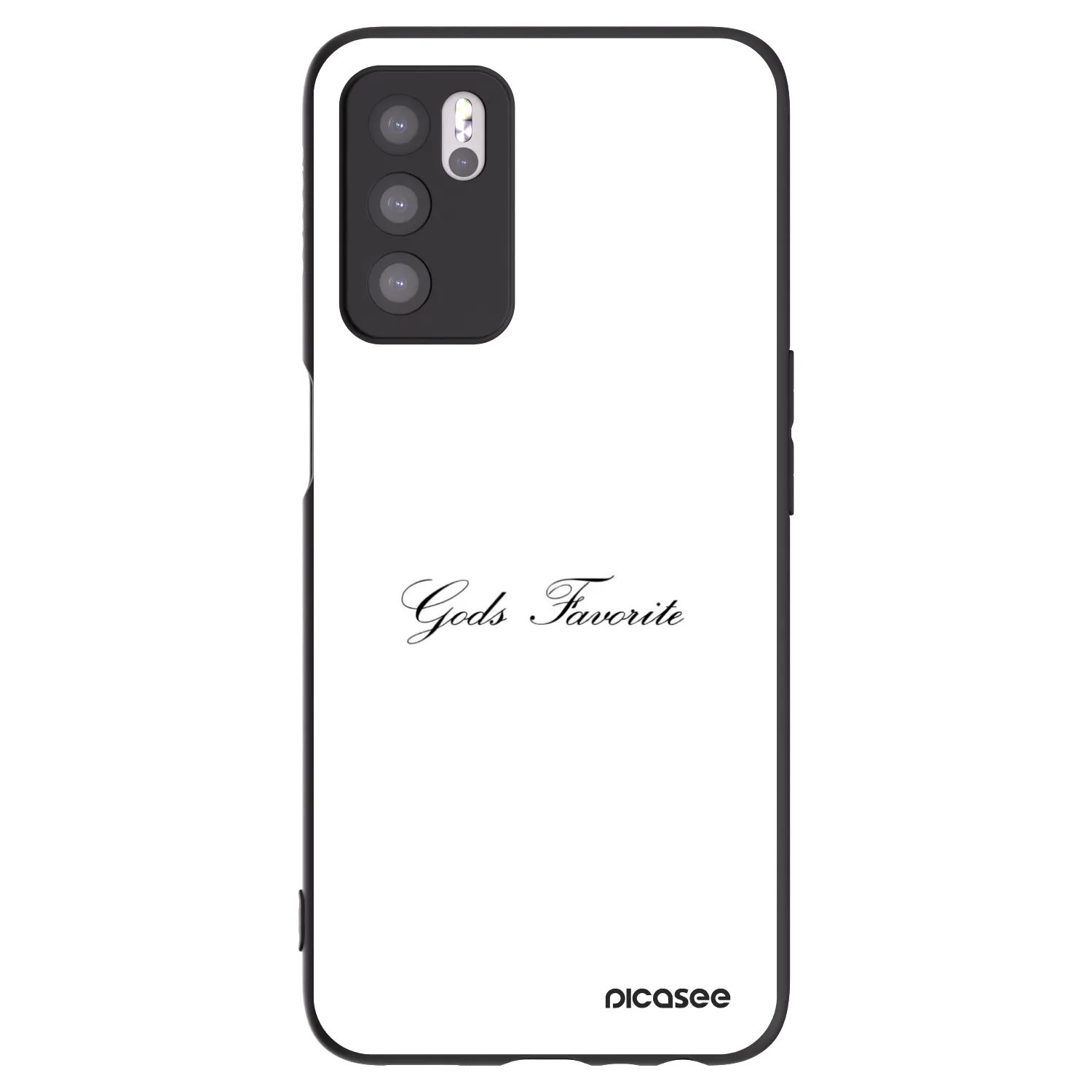 Picasee silikónový čierny obal pre OPPO A16s - Gods Favorite