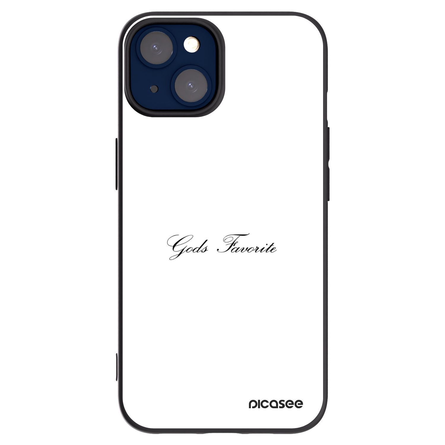 Silikónový čierny obal pre Apple iPhone 14 - Gods Favorite
