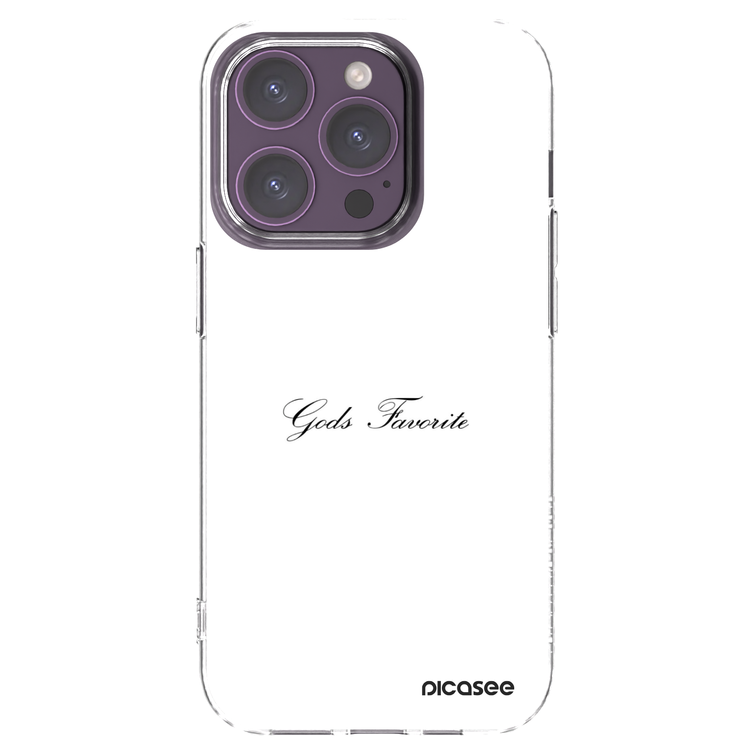 Picasee silikónový prehľadný obal pre Apple iPhone 14 Pro - Gods Favorite