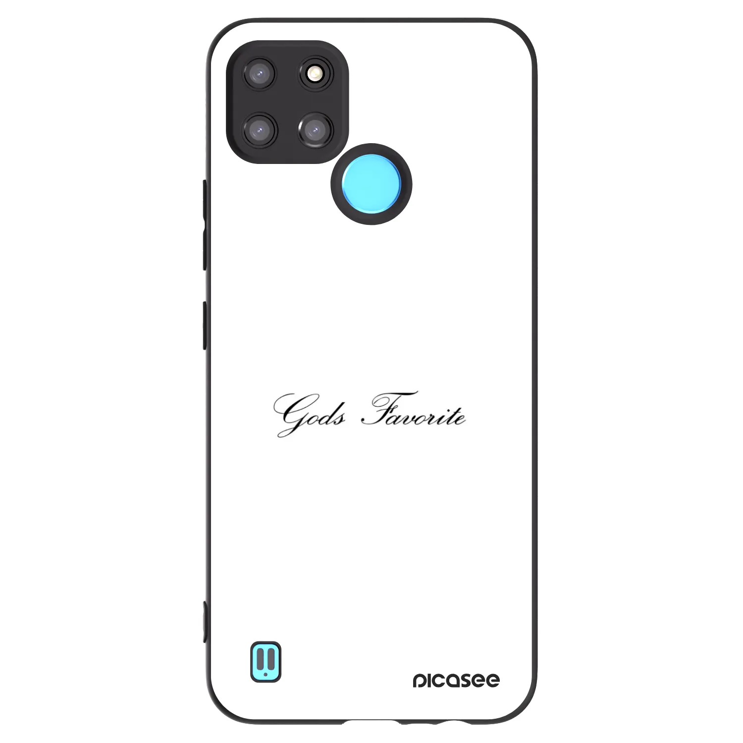Picasee silikónový čierny obal pre Realme C21Y - Gods Favorite