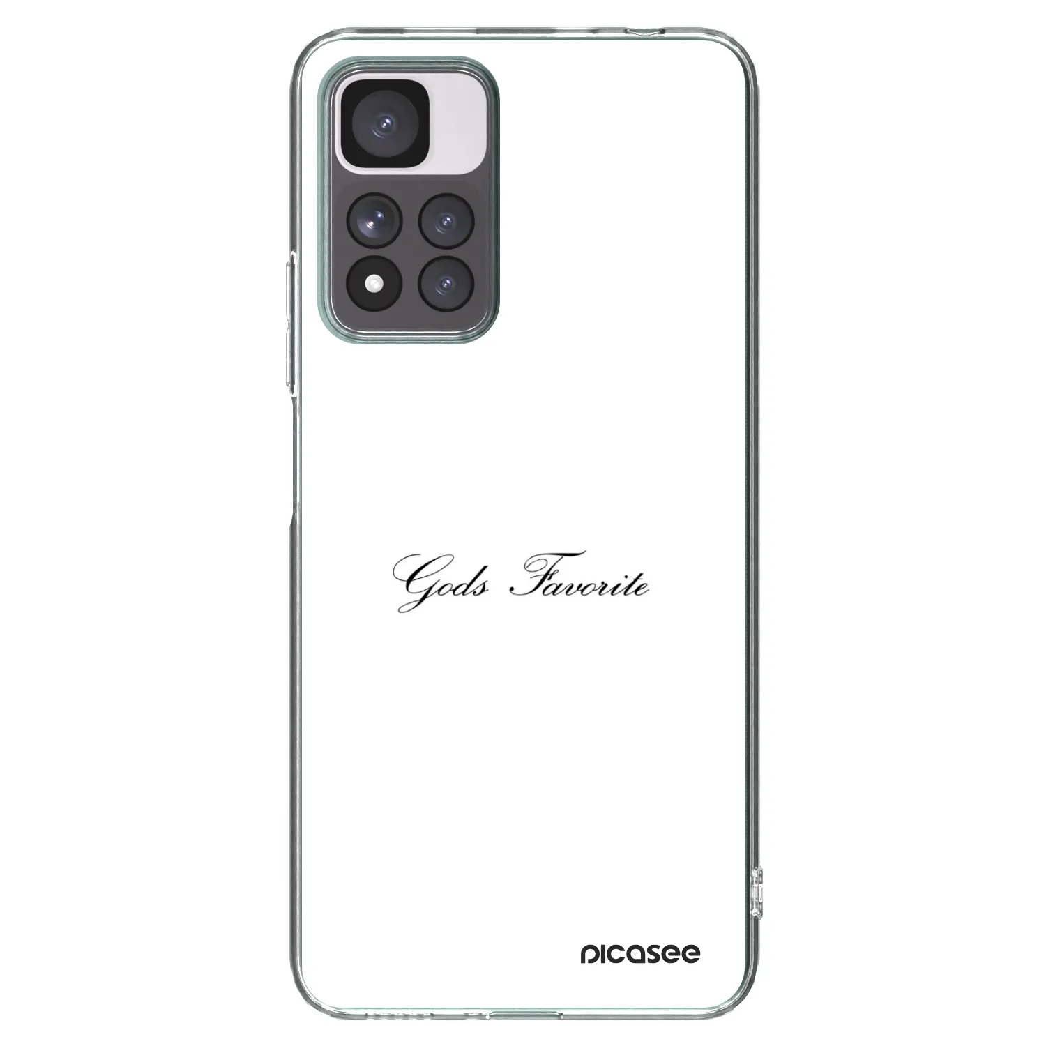 Picasee silikónový prehľadný obal pre Xiaomi Redmi Note 11 Pro+ 5G - Gods Favorite