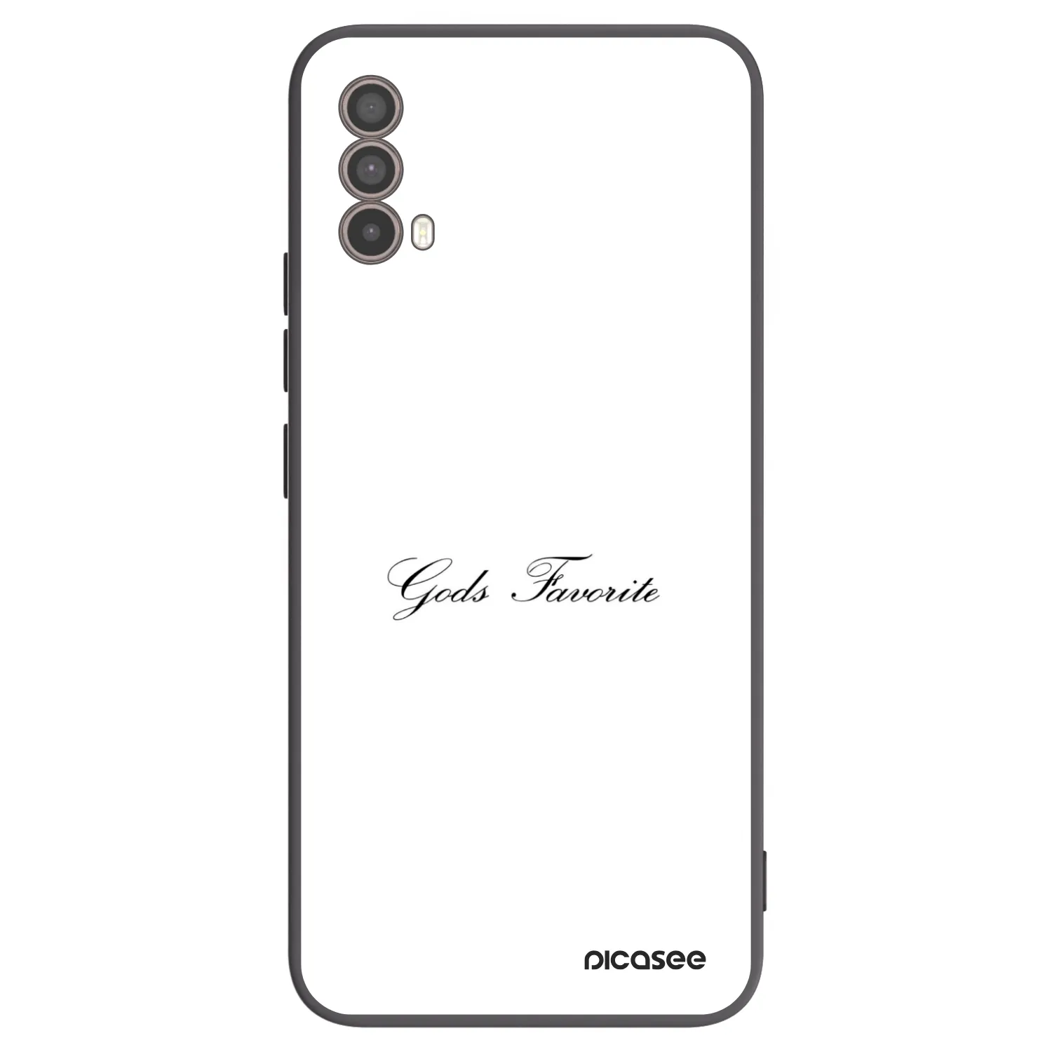 Picasee silikónový čierny obal pre Motorola Moto E40 - Gods Favorite