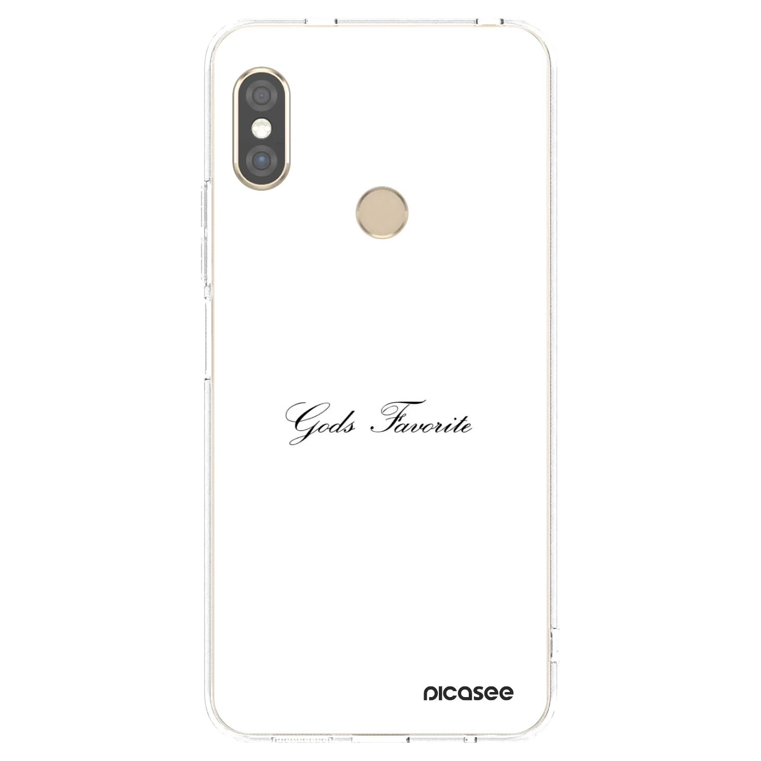 Picasee silikónový prehľadný obal pre Xiaomi Redmi Note 5 Global - Gods Favorite