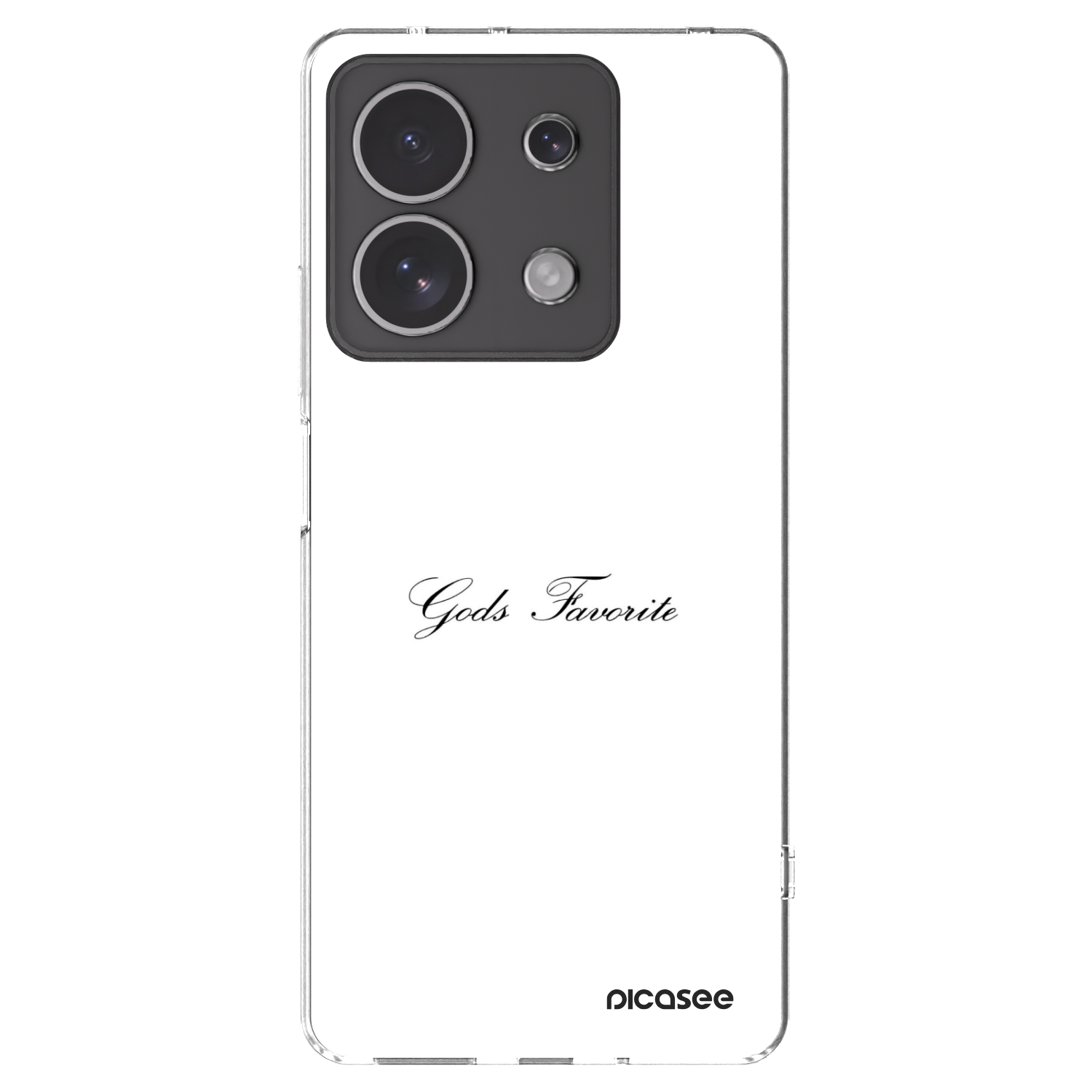 Picasee silikónový prehľadný obal pre Xiaomi Redmi Note 13 4G - Gods Favorite