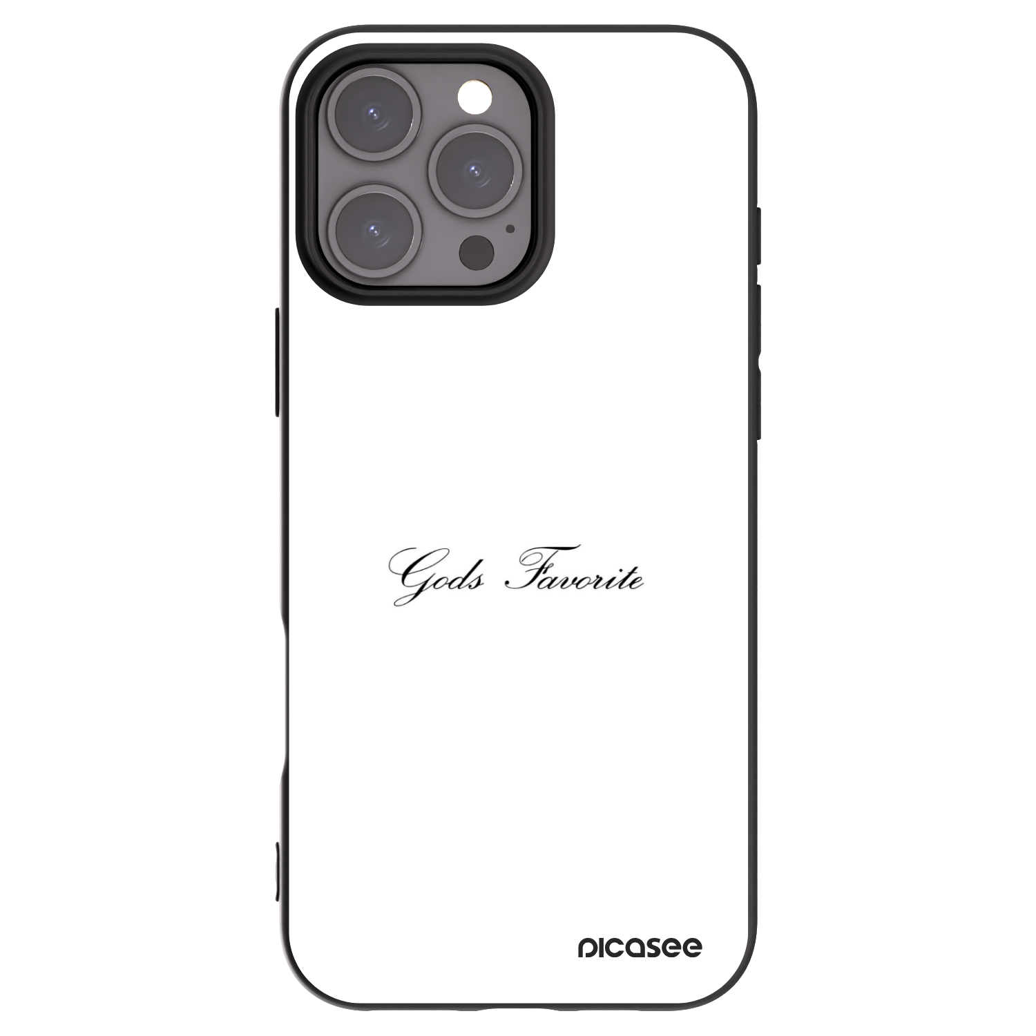 Silikónový čierny obal pre Apple iPhone 16 Pro Max - Gods Favorite