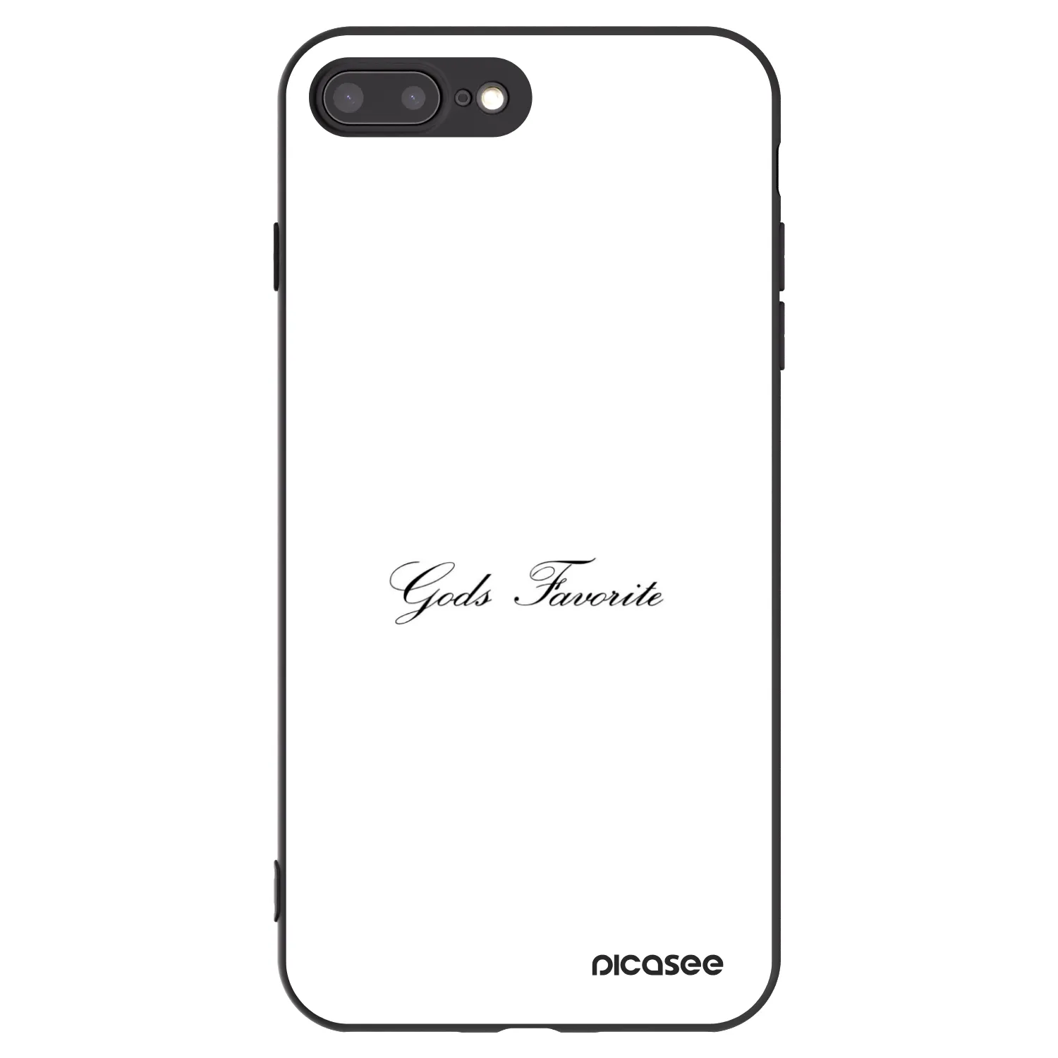 Picasee silikónový čierny obal pre Apple iPhone 8 Plus - Gods Favorite
