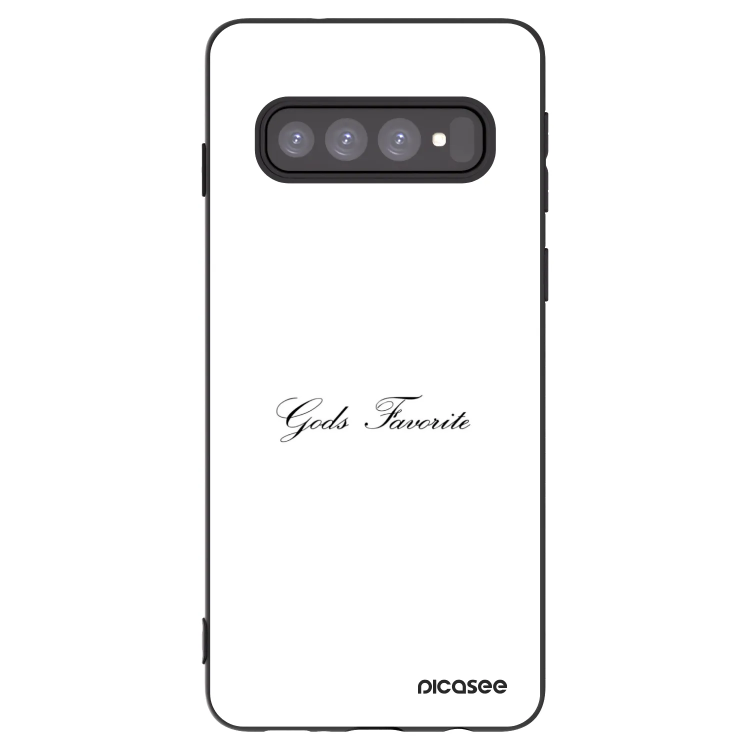 Picasee silikónový čierny obal pre Samsung Galaxy S10 G973 - Gods Favorite
