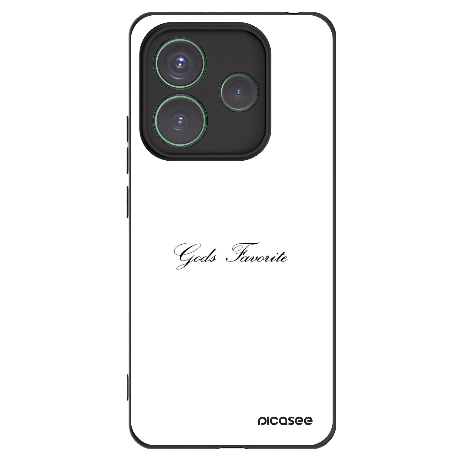 Silikónový čierny obal pre Xiaomi Redmi Note 14 5G - Gods Favorite