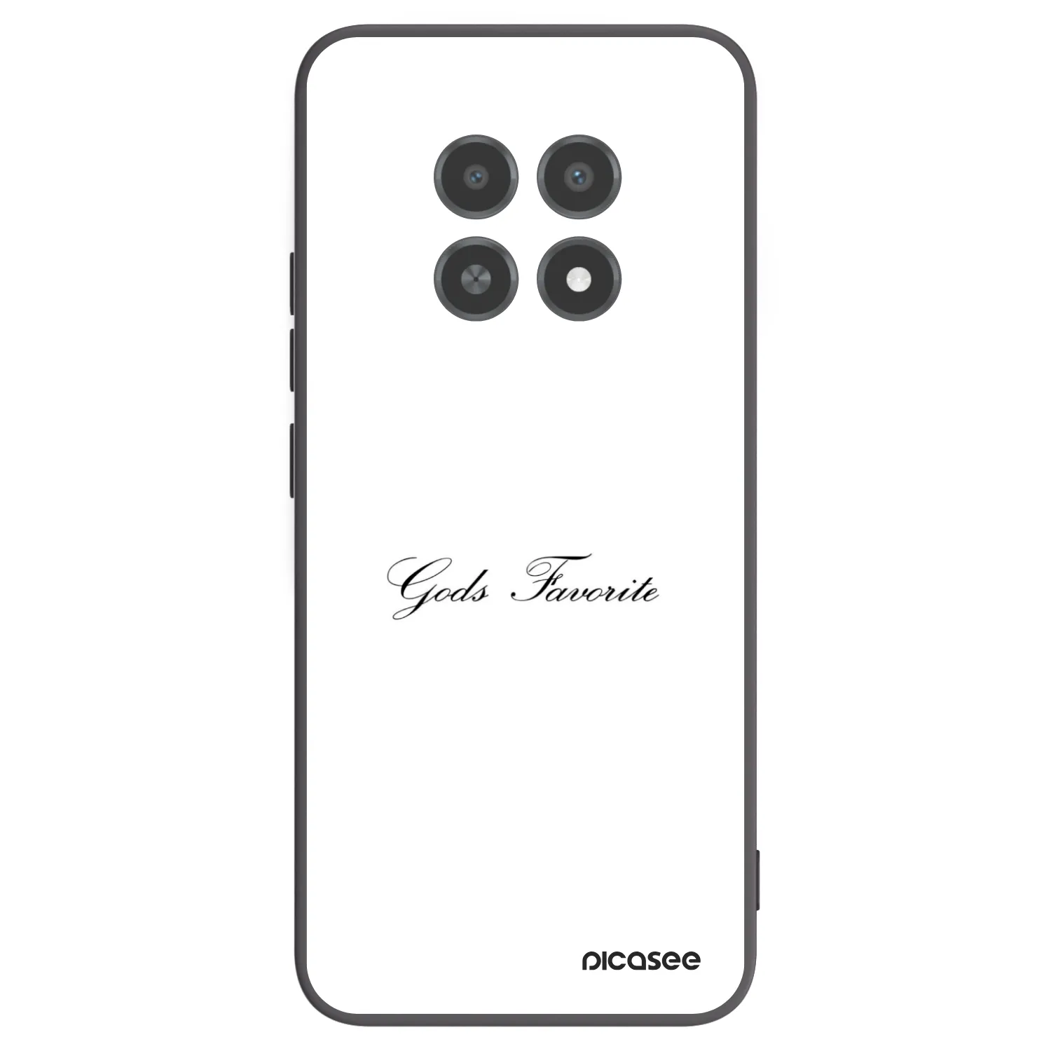 Picasee silikónový čierny obal pre Realme 12X - Gods Favorite